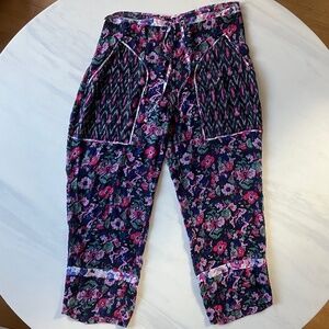 NWT Isabel Marant Lightweight Lined Floral Ryama Trousers 44 L XL 12